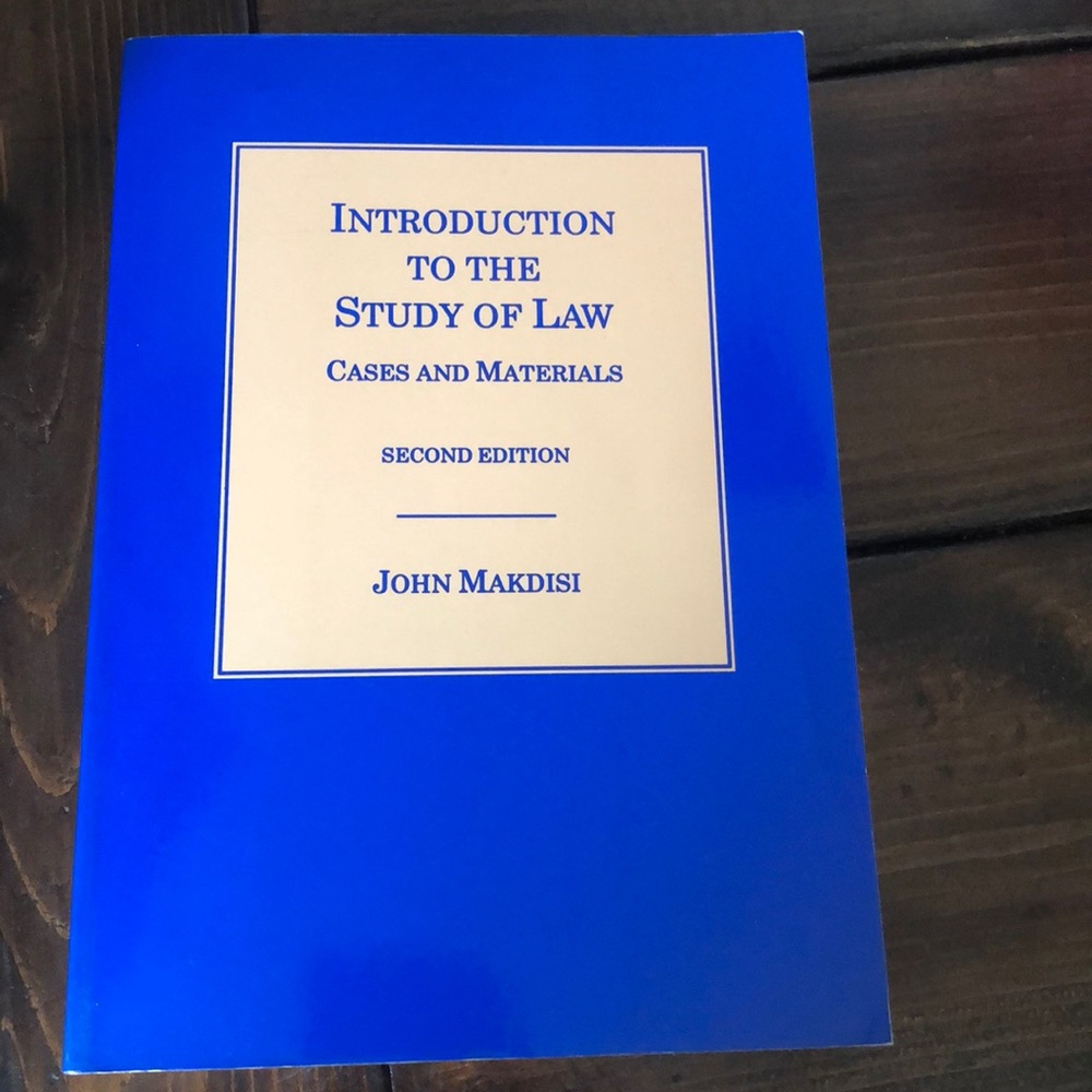 Introduction to the Study of Law Book